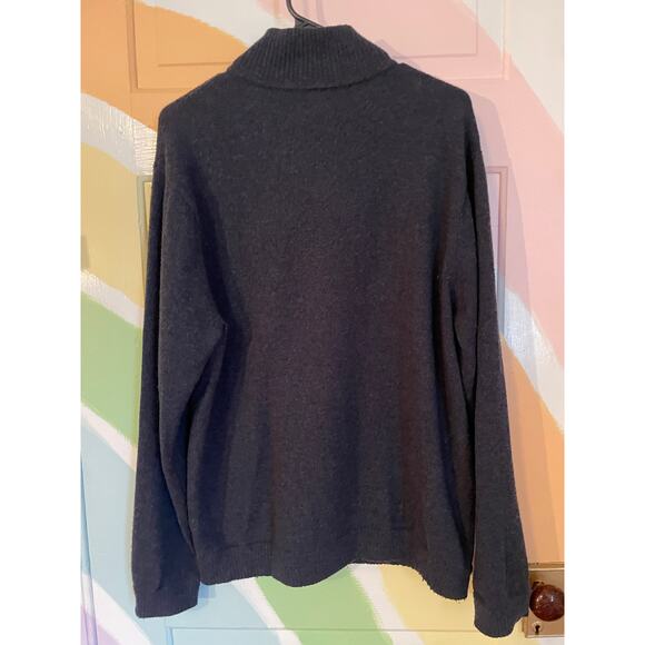 Patagonia Lambswool Quarter Zip Sweater Men’s Large dark navy - Picture 4 of 8